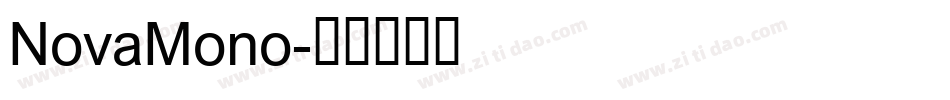 NovaMono字体转换