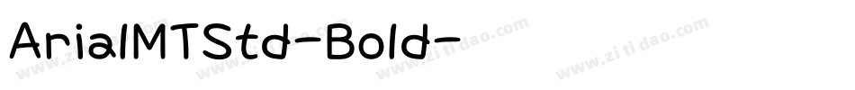 ArialMTStd-Bold字体转换