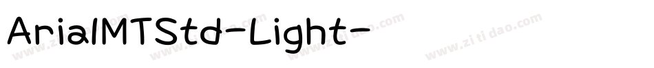 ArialMTStd-Light字体转换