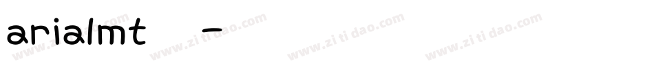 arialmt字库字体转换