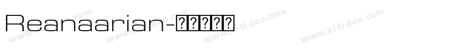 Reanaarian字体转换