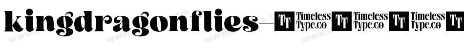 kingdragonflies字体转换