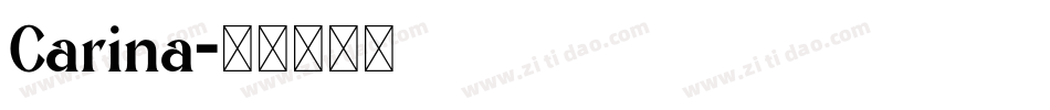 Carina字体转换