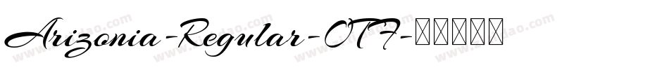 Arizonia-Regular-OTF字体转换