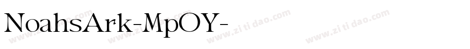 NoahsArk-MpOY字体转换