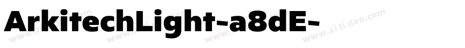 ArkitechLight-a8dE字体转换