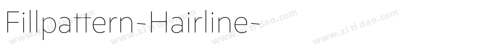 Fillpattern-Hairline字体转换