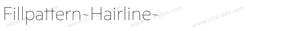 Fillpattern-Hairline字体转换