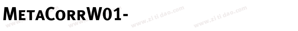 MetaCorrW01字体转换