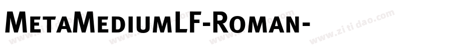 MetaMediumLF-Roman字体转换