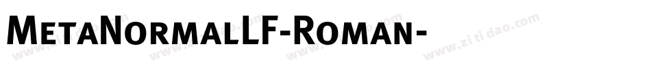 MetaNormalLF-Roman字体转换