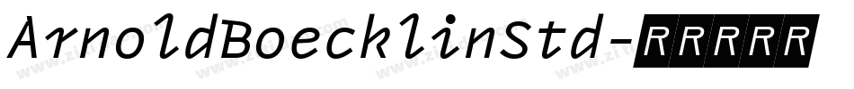 ArnoldBoecklinStd字体转换