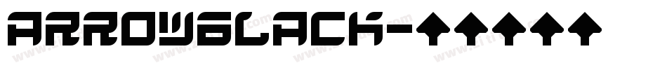 ArrowBlack字体转换