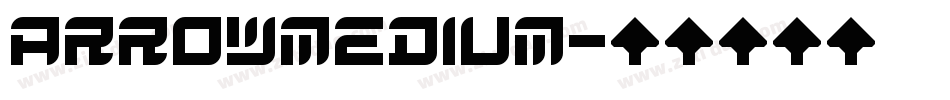ArrowMedium字体转换