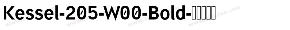 Kessel-205-W00-Bold字体转换