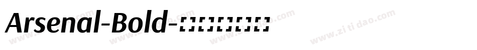 Arsenal-Bold字体转换