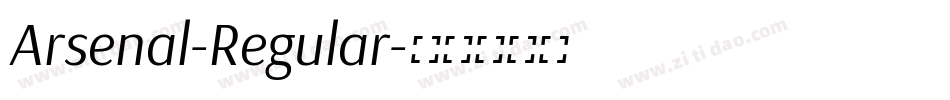 Arsenal-Regular字体转换