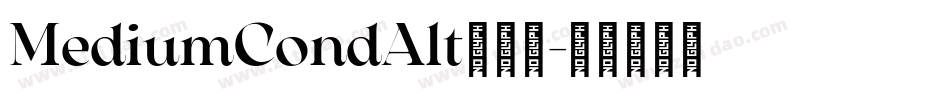 MediumCondAlt转换器字体转换