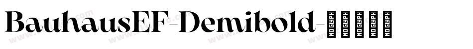 BauhausEF-Demibold字体转换