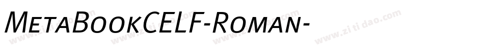 MetaBookCELF-Roman字体转换