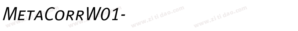 MetaCorrW01字体转换