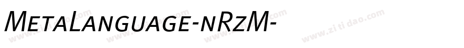 MetaLanguage-nRzM字体转换