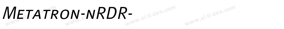 Metatron-nRDR字体转换