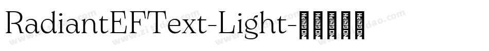 RadiantEFText-Light字体转换