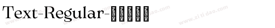 Text-Regular字体转换