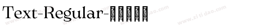 Text-Regular字体转换