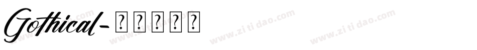 Gothical字体转换