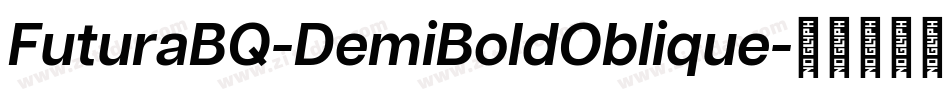 FuturaBQ-DemiBoldOblique字体转换