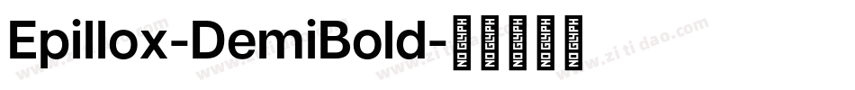 Epillox-DemiBold字体转换
