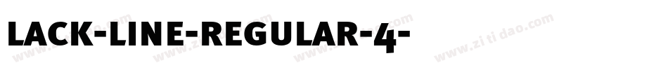 lack-line-regular-4字体转换