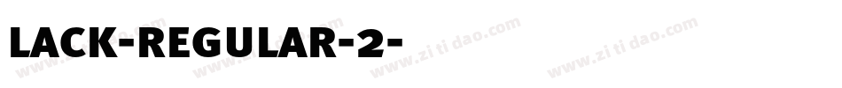 lack-regular-2字体转换