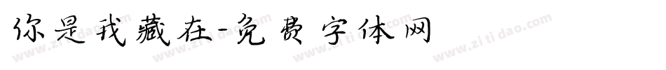 你是我藏在字体转换