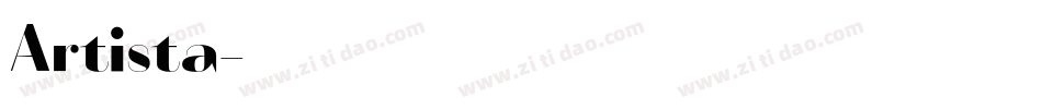 Artista字体转换