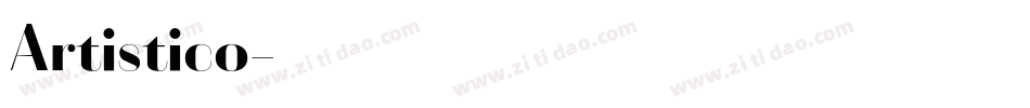 Artistico字体转换