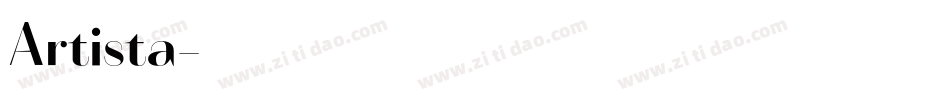Artista字体转换