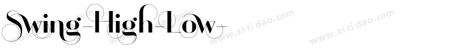 Swing-High-Low字体转换