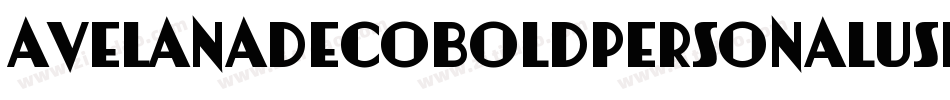 AvelanaDecoBoldPersonalUse-11Ej字体转换