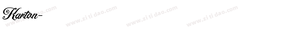 Karton字体转换