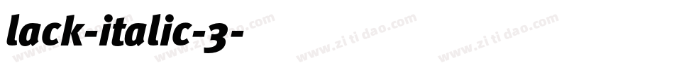 lack-italic-3字体转换