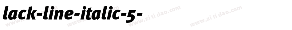 lack-line-italic-5字体转换