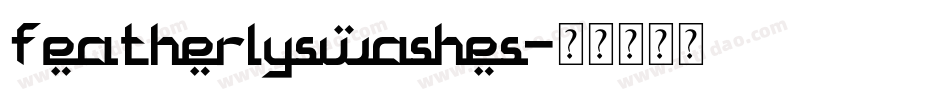 featherlyswashes字体转换