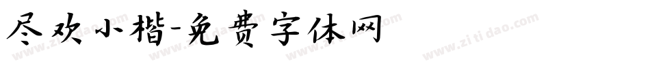 尽欢小楷字体转换