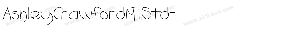 AshleyCrawfordMTStd字体转换