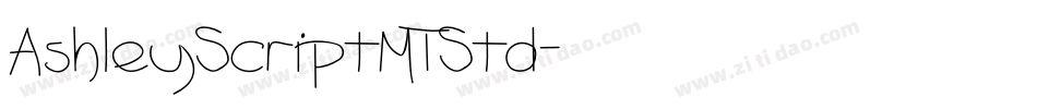 AshleyScriptMTStd字体转换