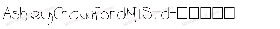 AshleyCrawfordMTStd字体转换