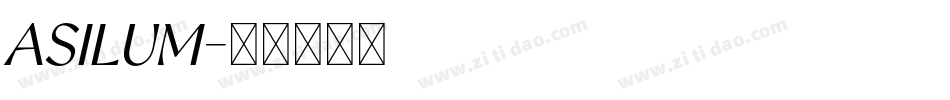 ASILUM字体转换